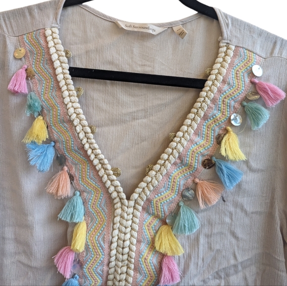 Soft Surroundings Clementine Tassel Tunic - Picture 4 of 9